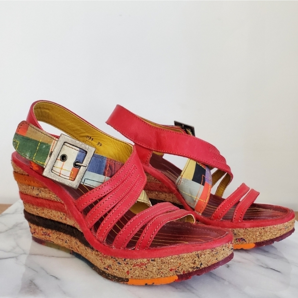 Colorful Wedge Sandals